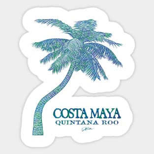 Costa Maya, Mexico, Palm Tree Sticker